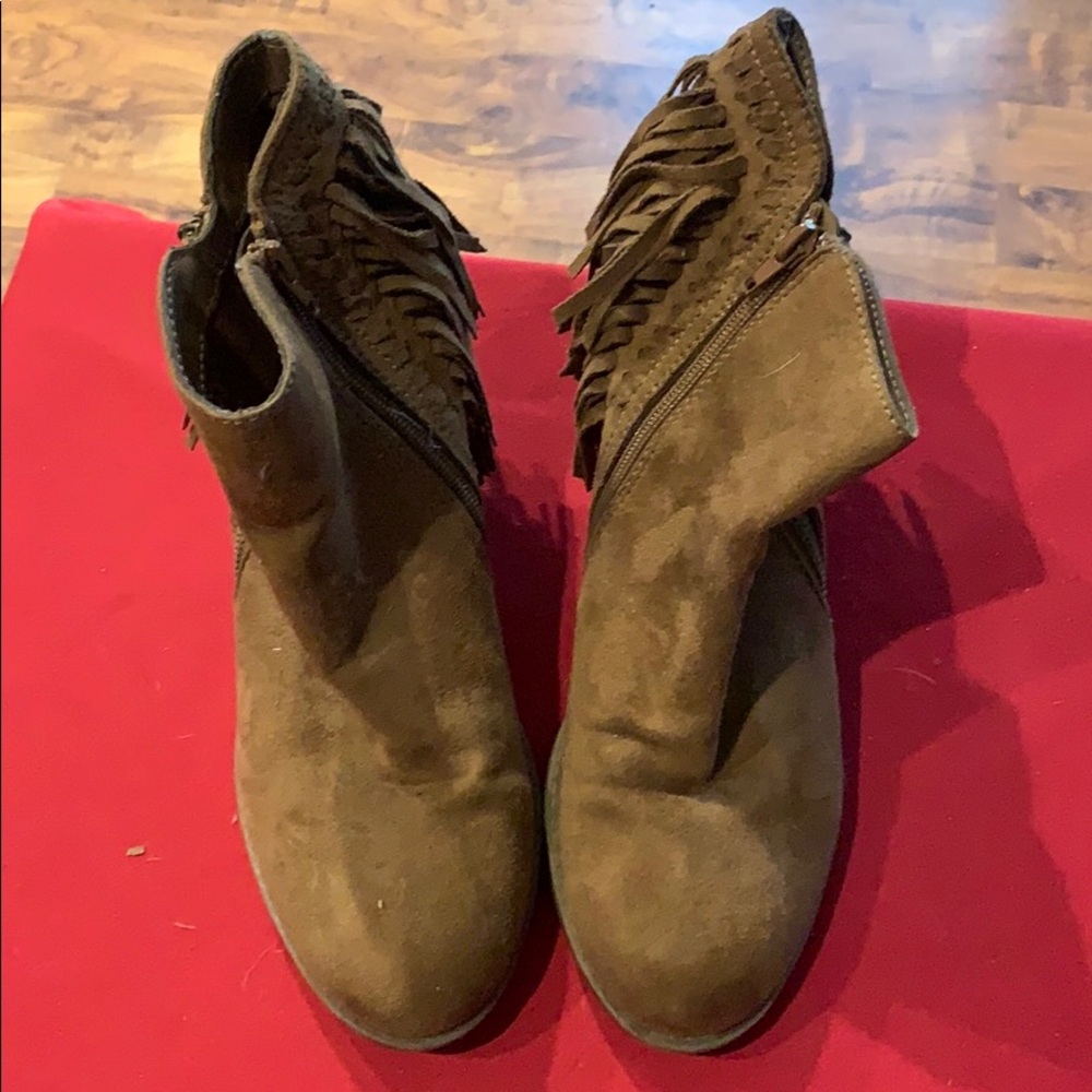 Indigo Road Fringe Booties